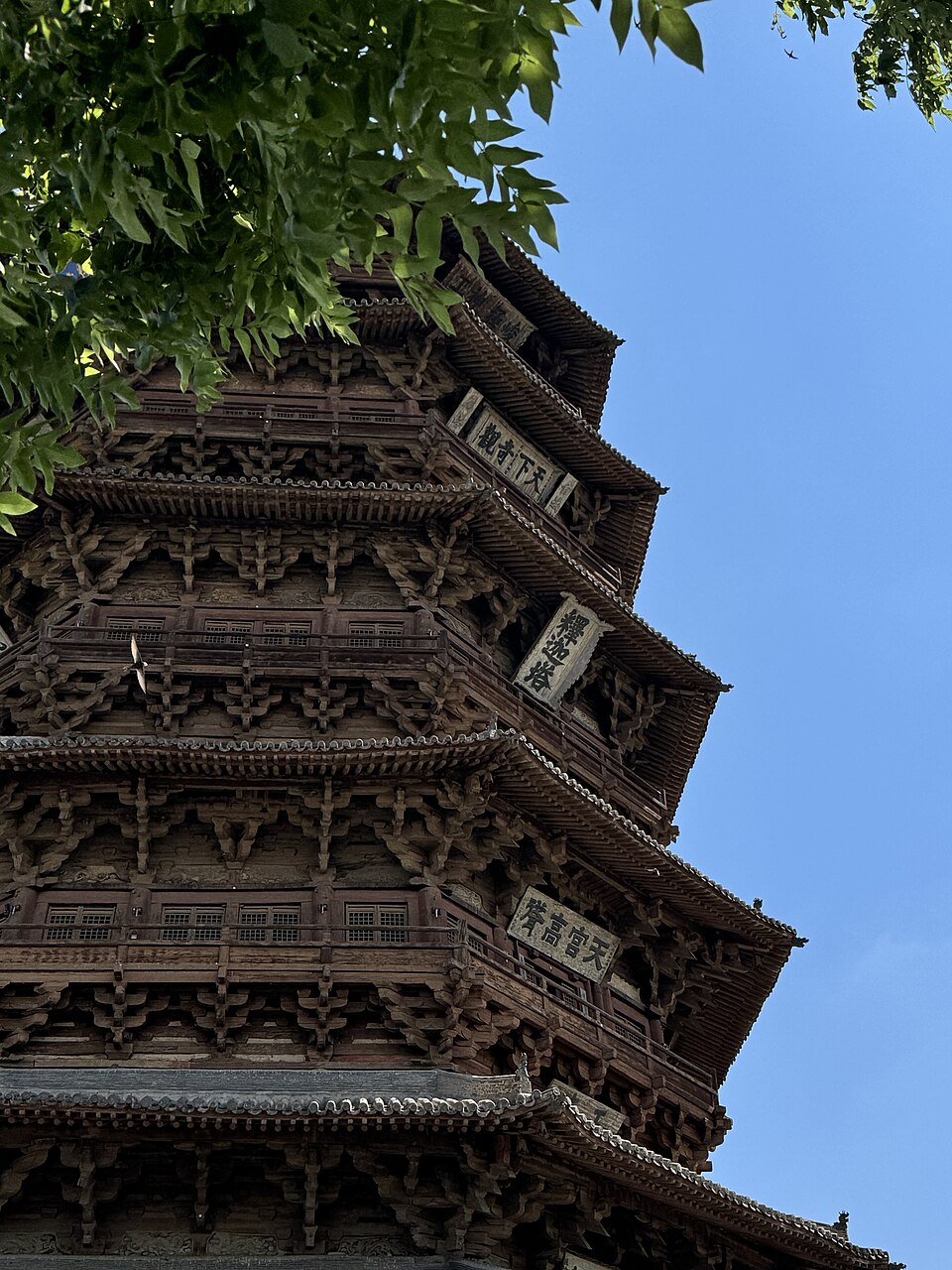 应县木塔一层侧面细部。
